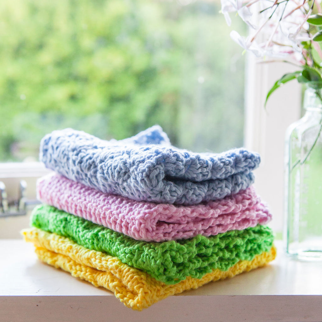 FREE Patterns - Knit or Crochet  Cotton Dish Cloths