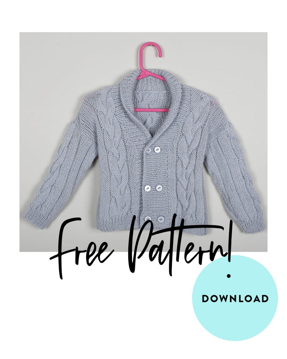 Free baby cardigan hot sale knitting patterns double knitting