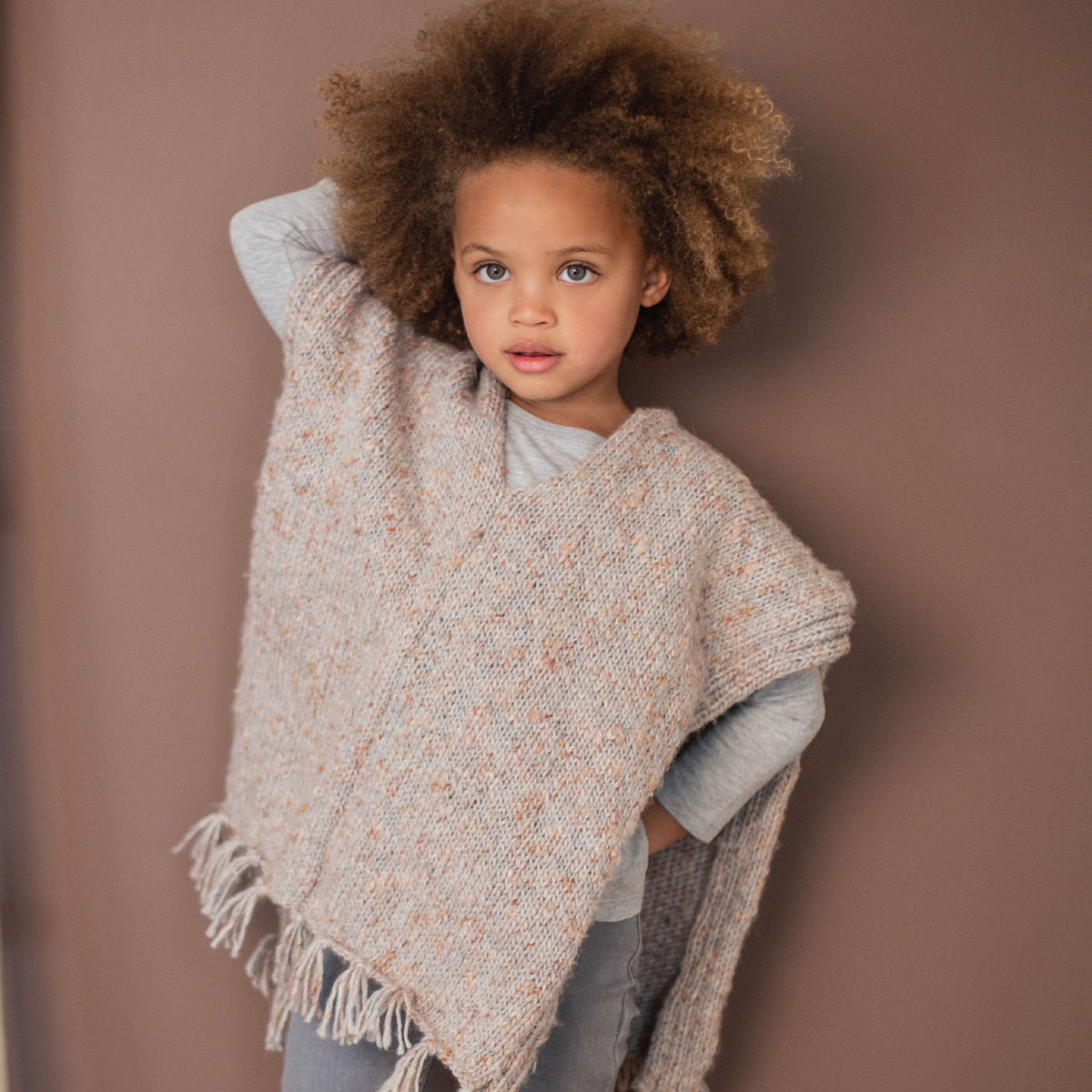 FREE Knitting Pattern - Orion Kids Poncho – Woolworx